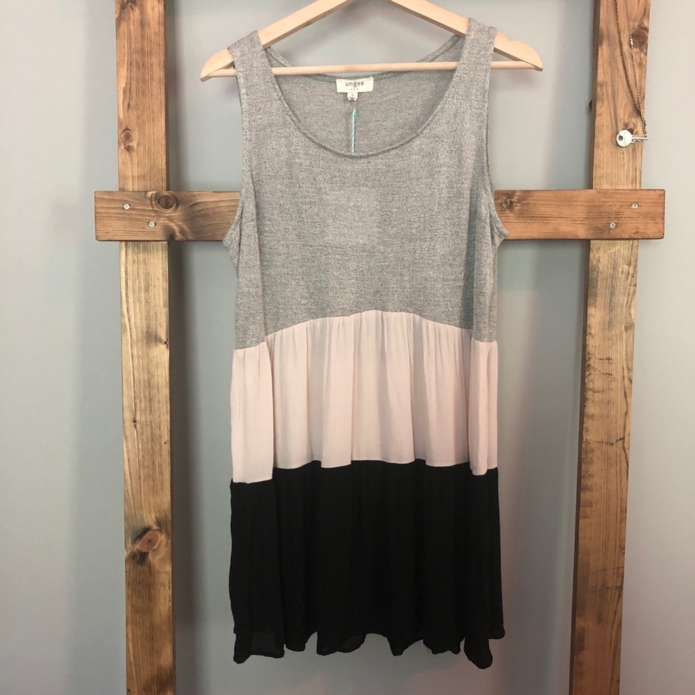 Umgee USA | 3 Tier Color Block Dress